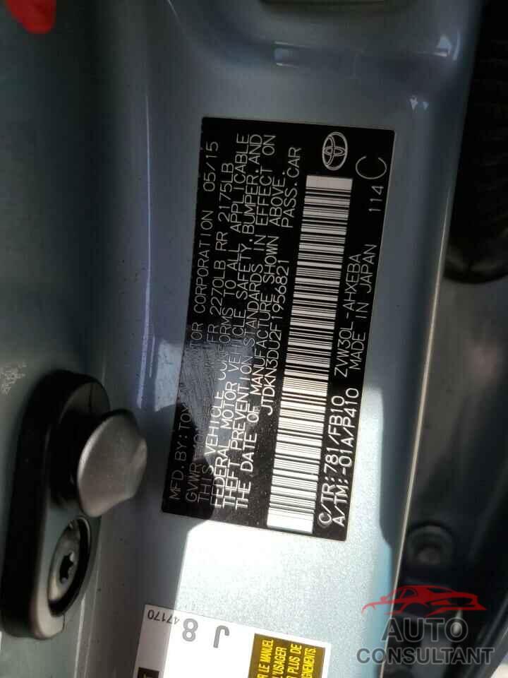 TOYOTA PRIUS 2015 - JTDKN3DU2F1956821