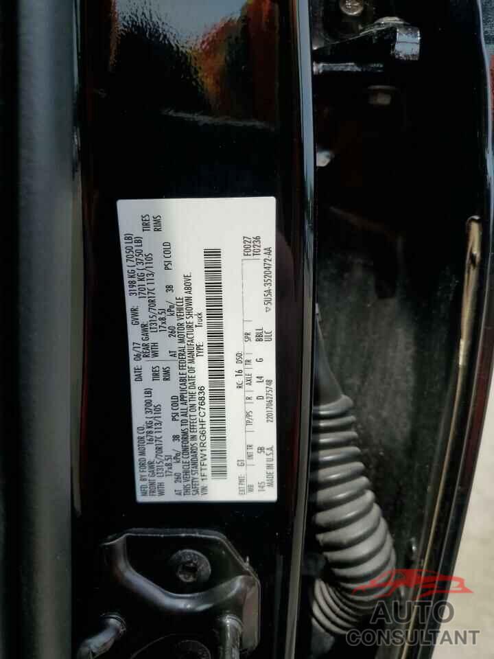 FORD F150 2017 - 1FTFW1RG6HFC76836