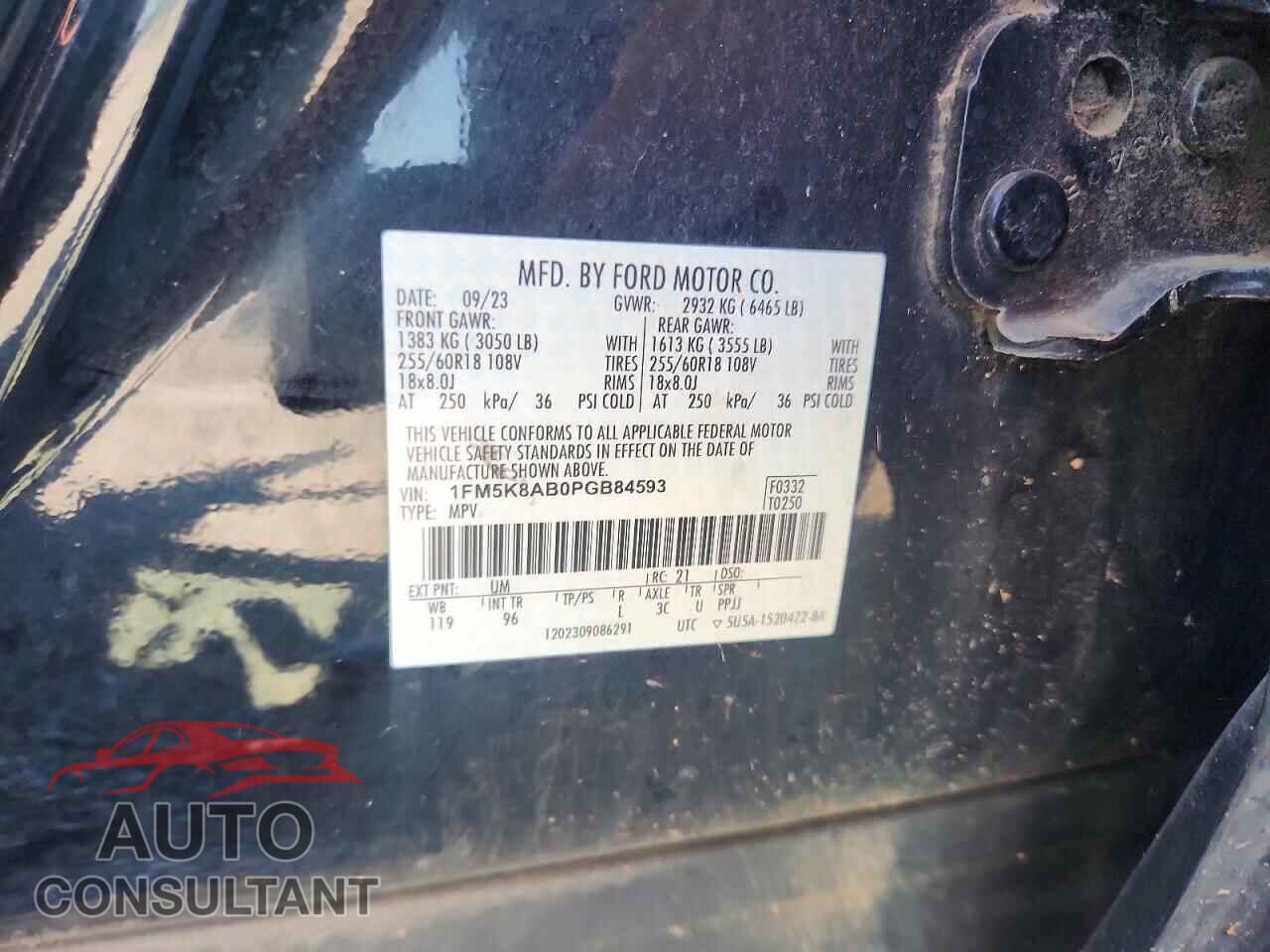 FORD EXPLORER 2023 - 1FM5K8AB0PGB84593