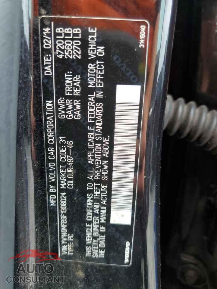 VOLVO S60 2015 - YV140MFB9F1308024