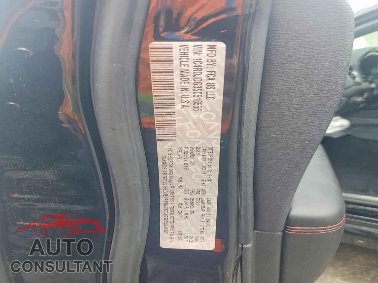 DODGE DURANGO 2025 - 1C4RDJDG3SC516556