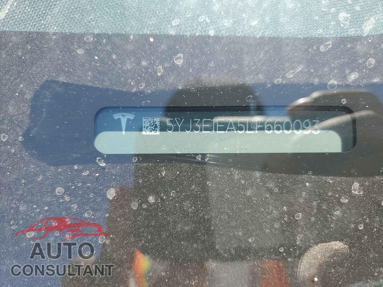 TESLA MODEL 3 2020 - 5YJ3E1EA5LF660093