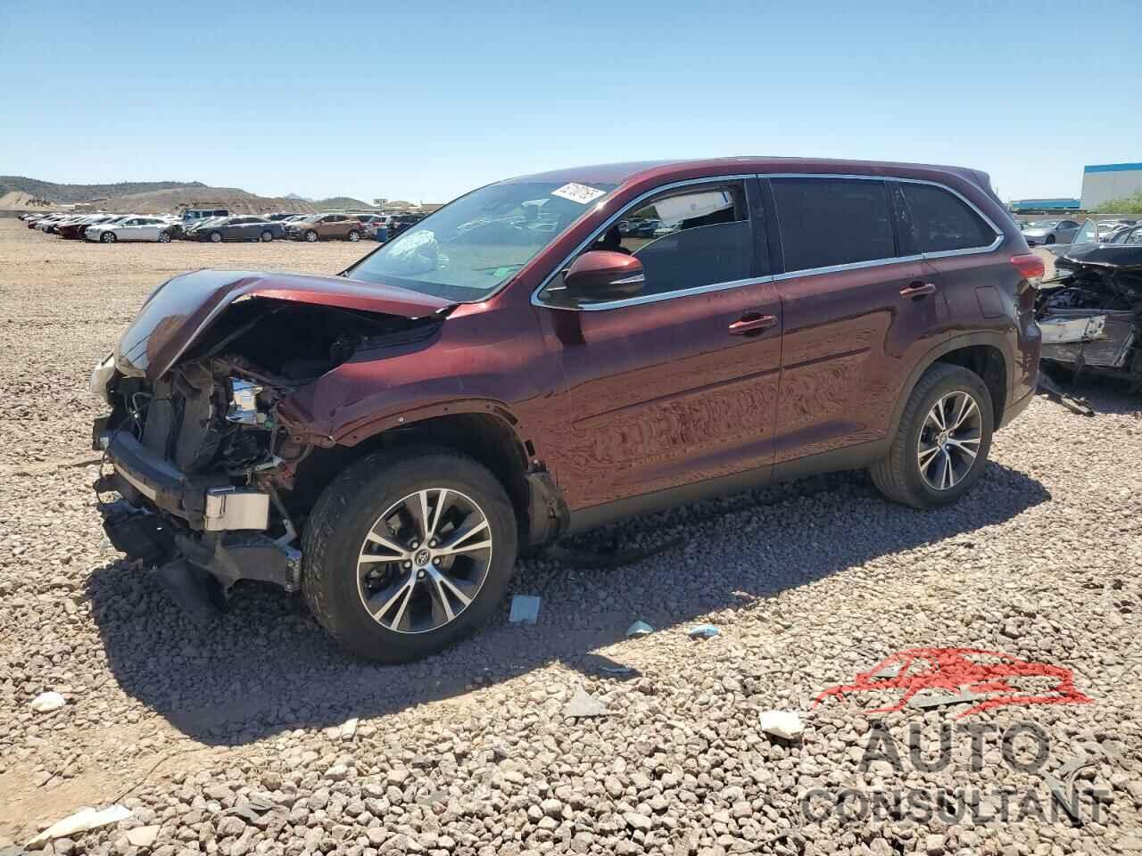 TOYOTA HIGHLANDER 2019 - 5TDZZRFH1KS349683