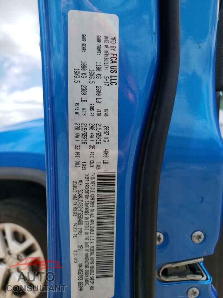 JEEP COMPASS 2017 - 3C4NJDAB2HT656466