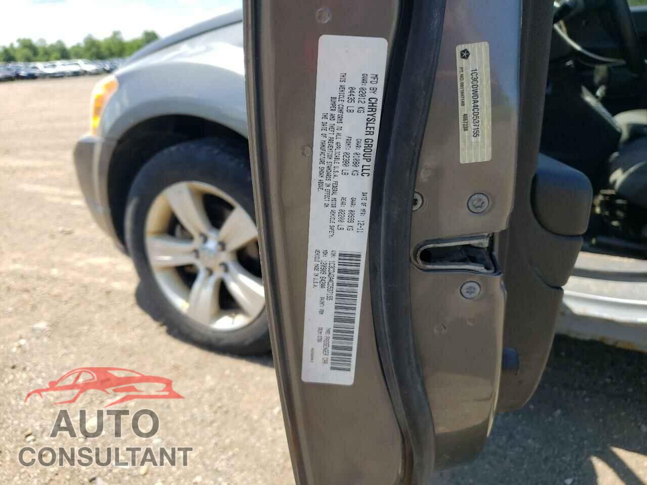 DODGE CALIBER 2012 - 1C3CDWDA4CD537155