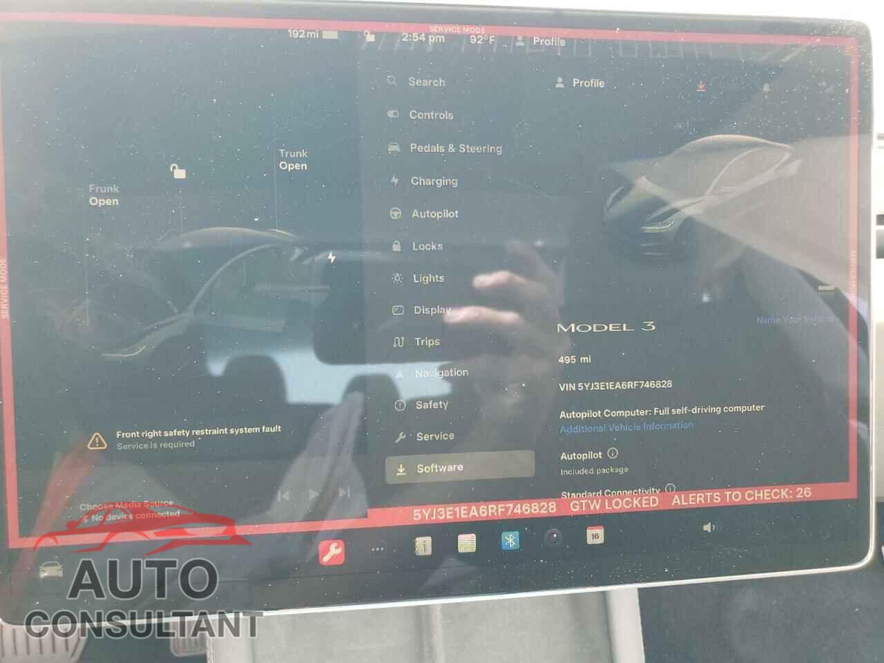 TESLA MODEL 3 2024 - 5YJ3E1EA6RF746828