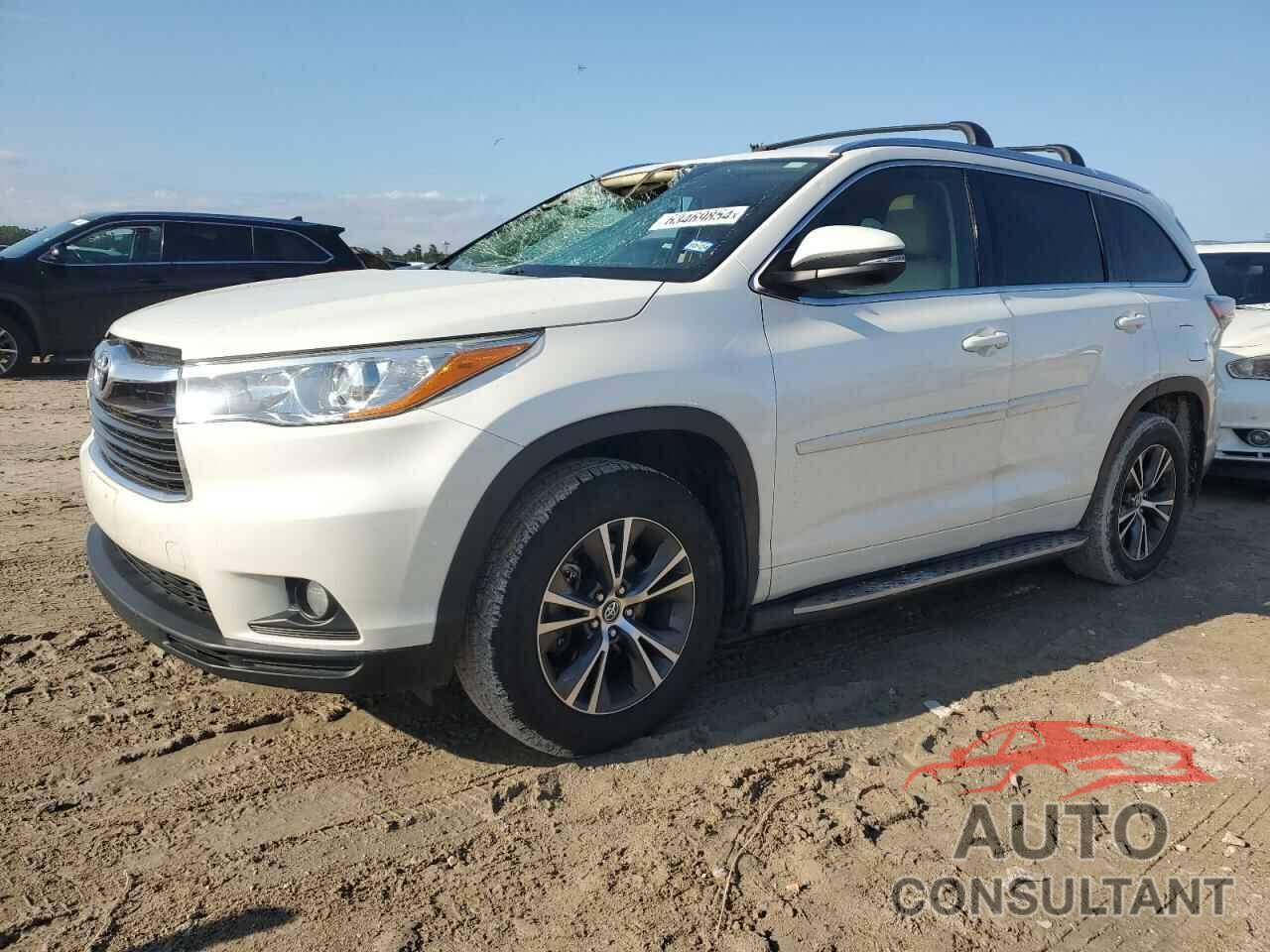 TOYOTA HIGHLANDER 2016 - 5TDKKRFH7GS504475