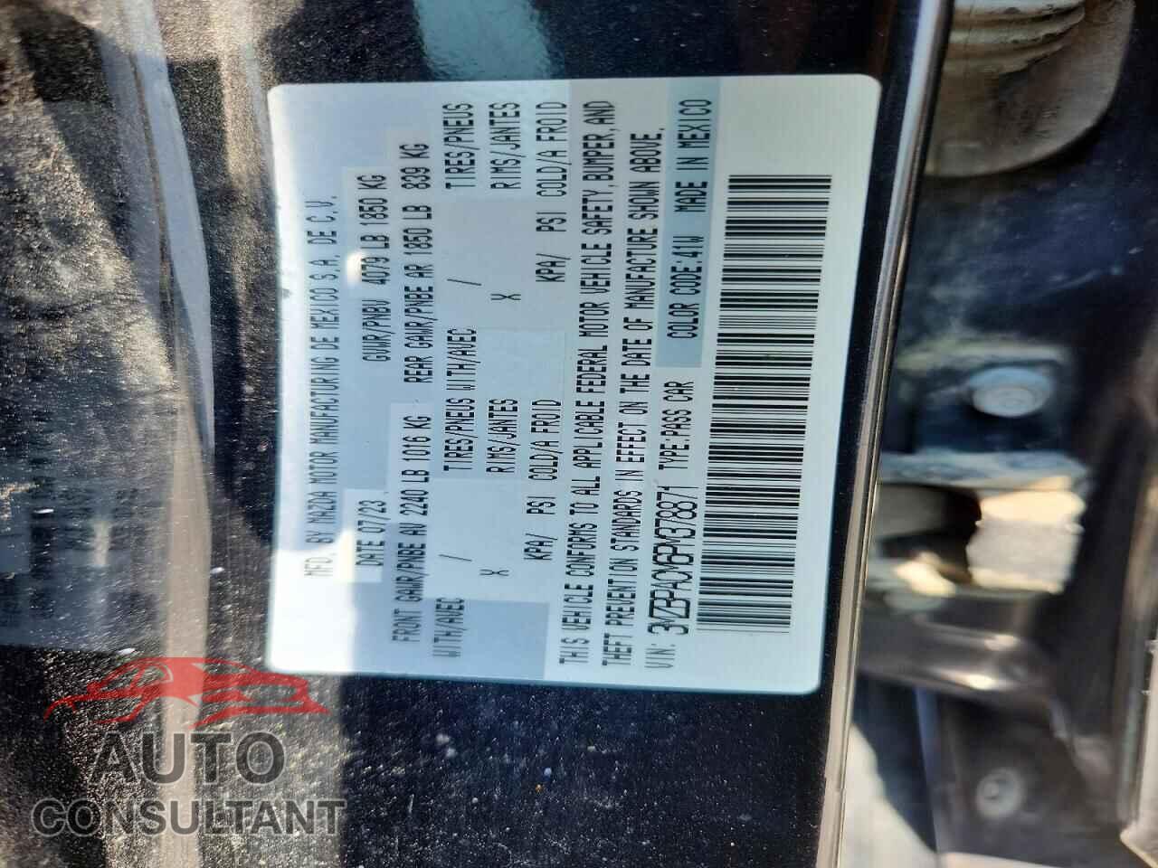 MAZDA 3 2023 - 3MZBPACM6PM378871