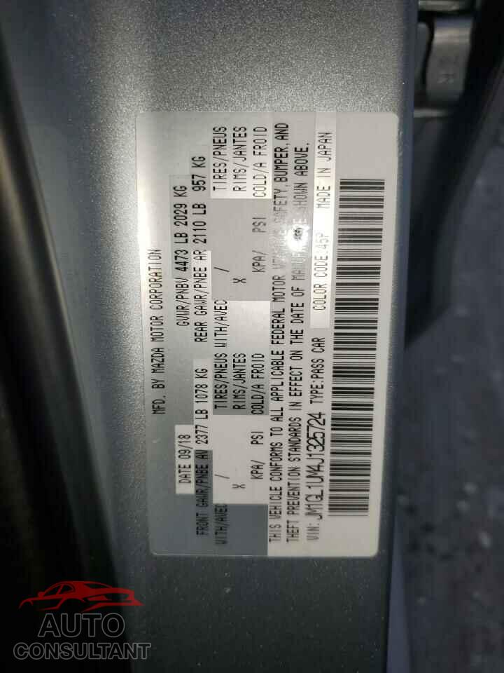 MAZDA 6 2018 - JM1GL1UM4J1325724