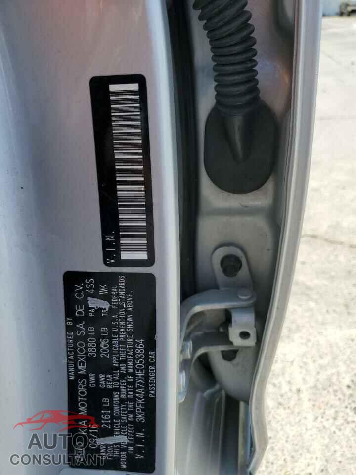 KIA FORTE 2017 - 3KPFK4A7XHE053864
