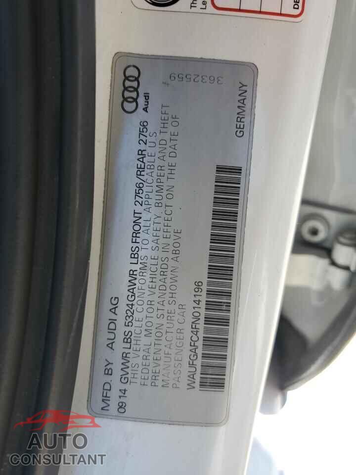 AUDI A6 2015 - WAUFGAFC4FN014196
