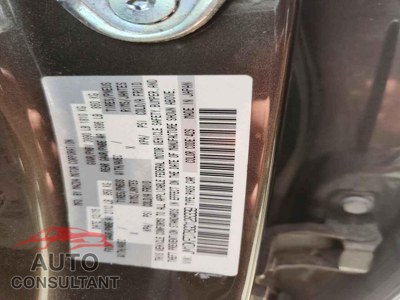 MAZDA CX-3 2016 - JM1DKFD78G0128339