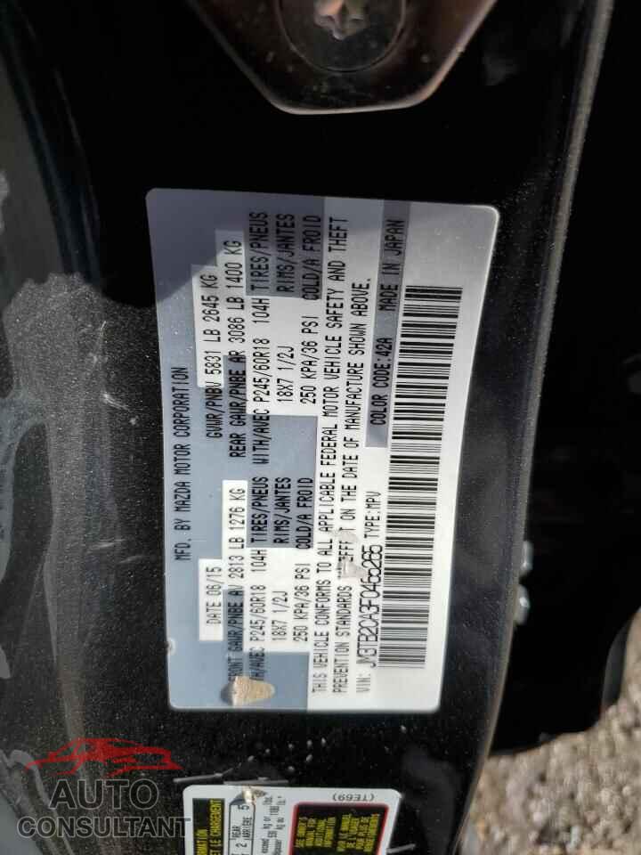 MAZDA CX-9 2015 - JM3TB2CA3F0465265