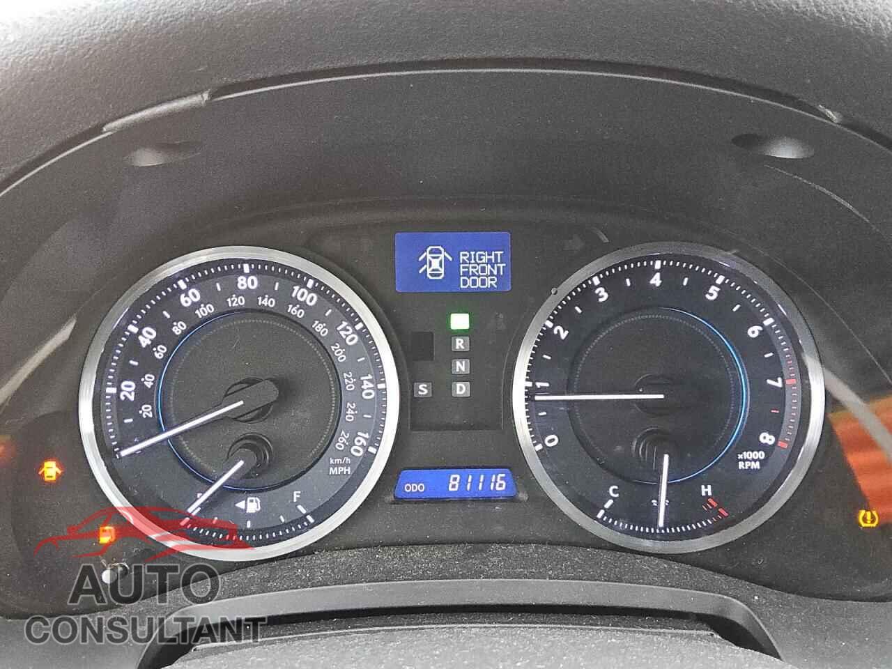LEXUS IS 2012 - JTHBF5C29C5157758