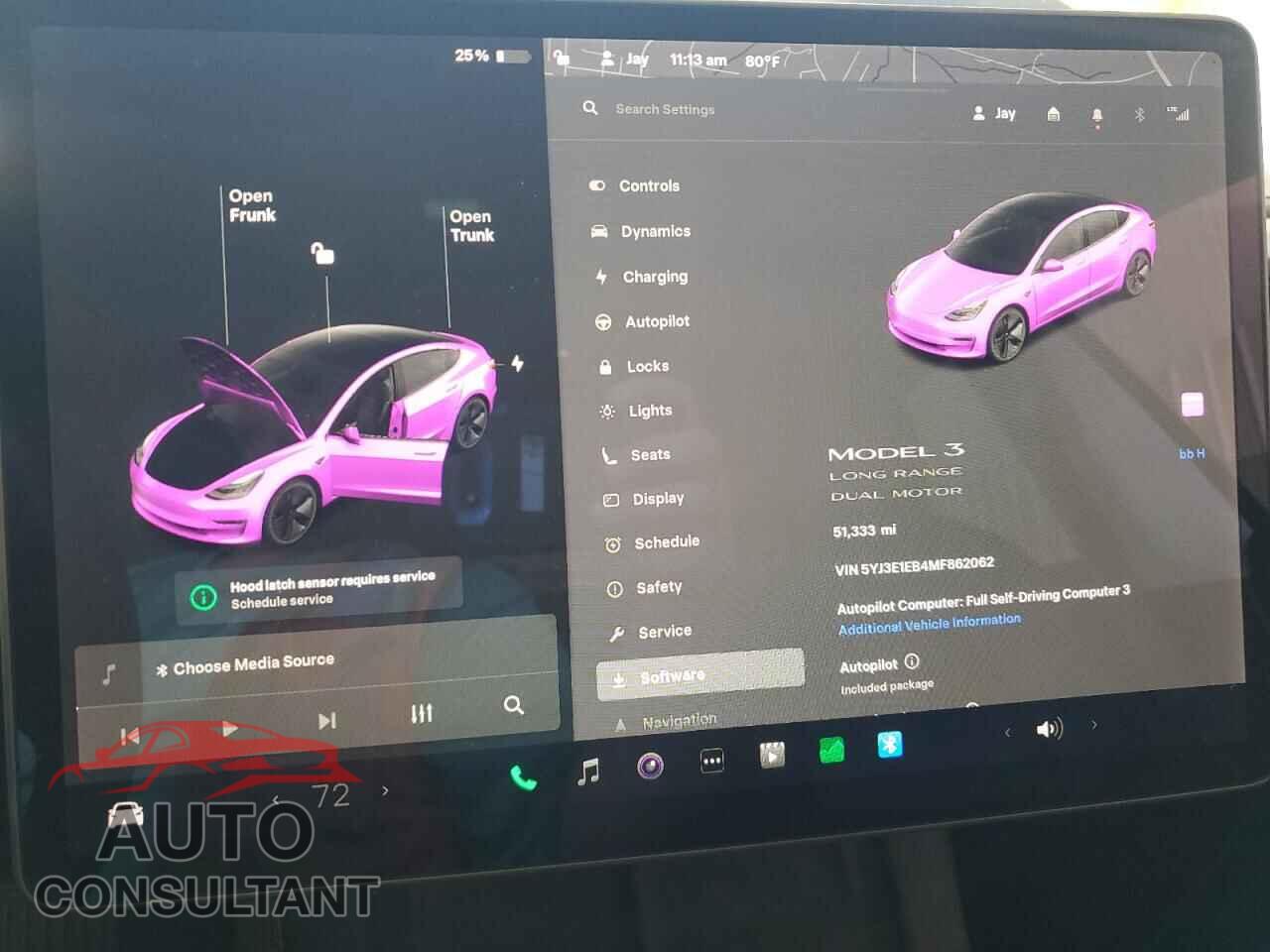 TESLA MODEL 3 2021 - 5YJ3E1EB4MF862062