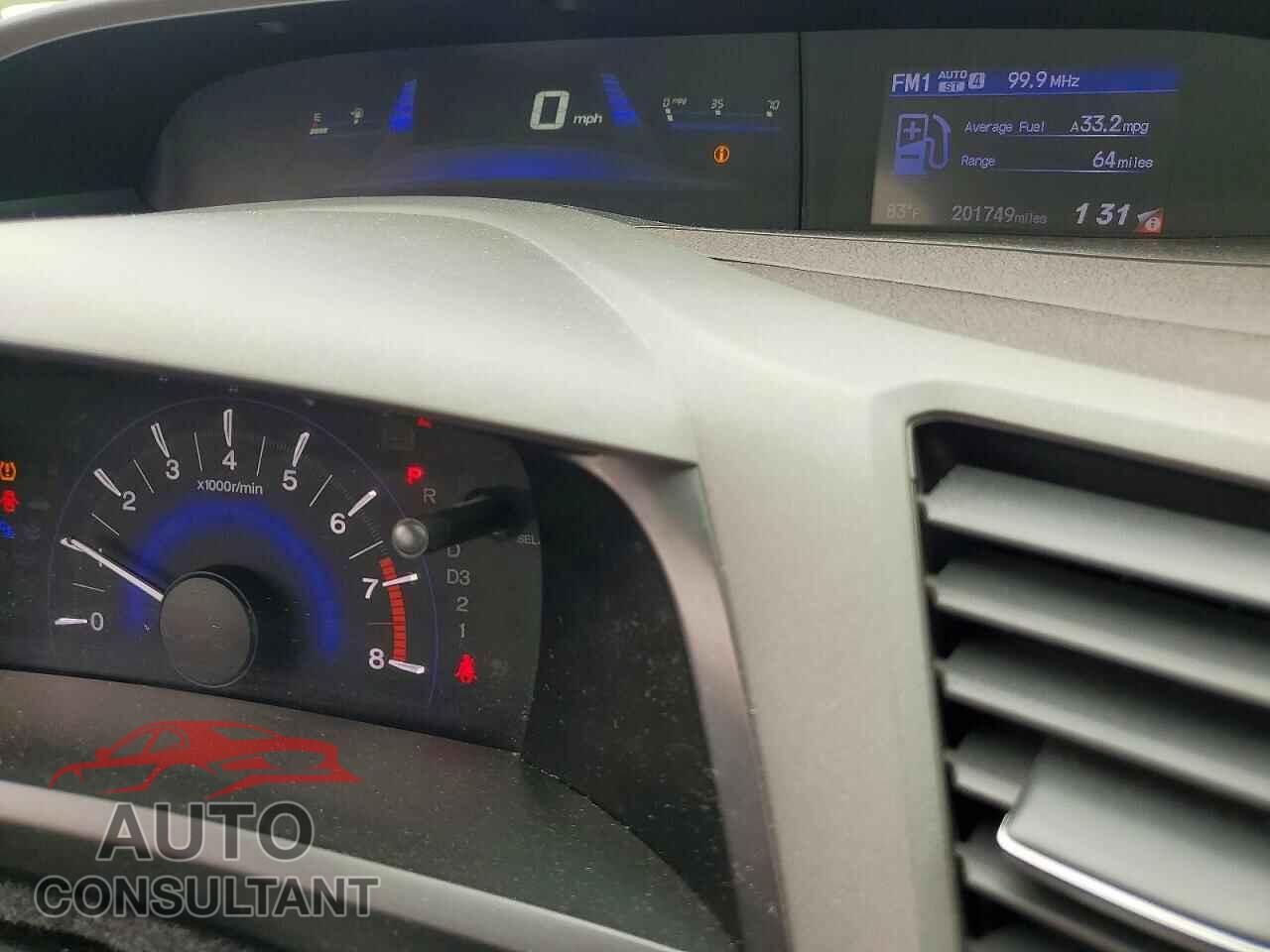 HONDA CIVIC 2012 - 19XFB2F89CE318885