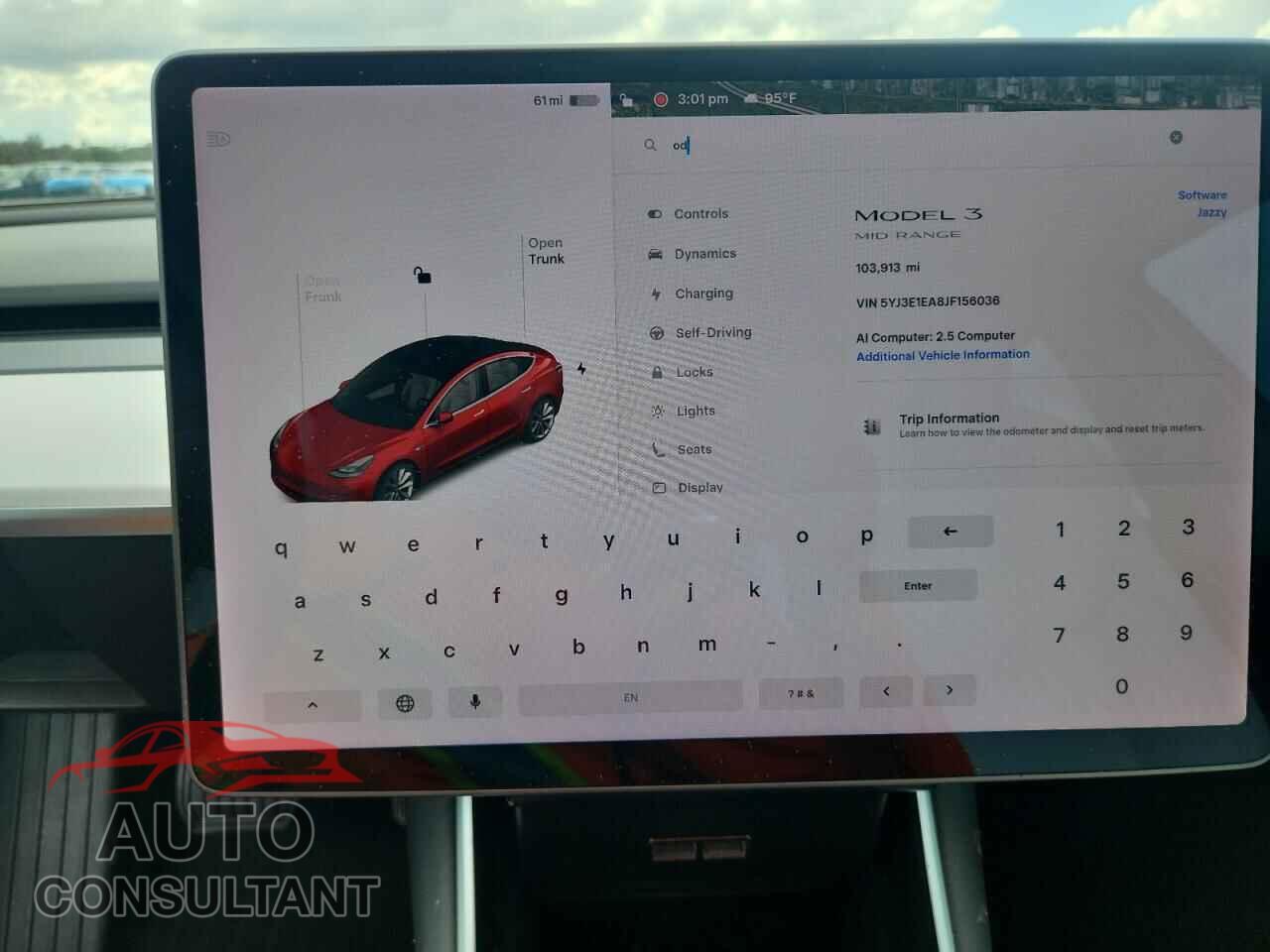 TESLA MODEL 3 2018 - 5YJ3E1EA8JF156036