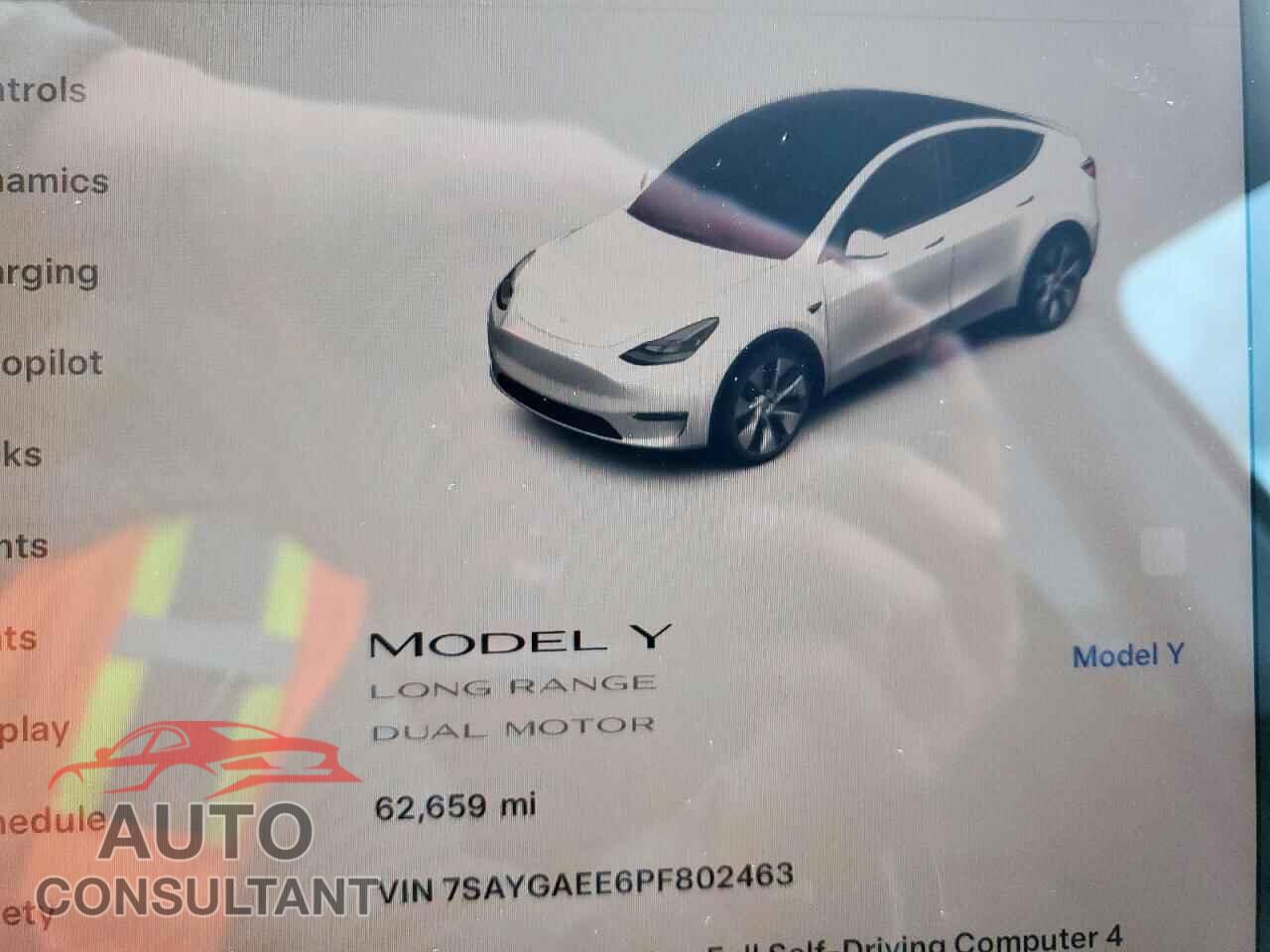 TESLA MODEL Y 2023 - 7SAYGAEE6PF802463