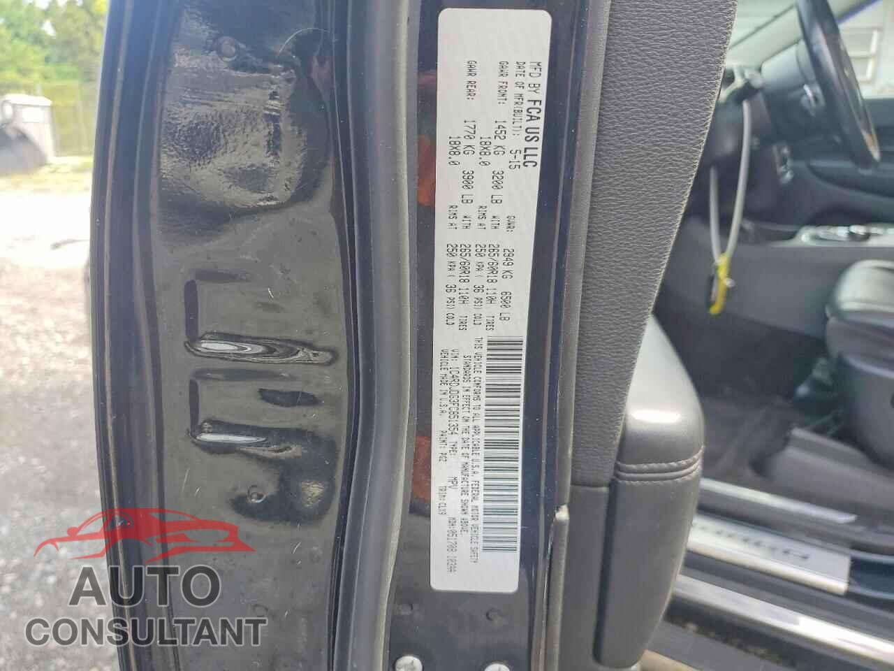 DODGE DURANGO 2015 - 1C4RDJDG3FC851354