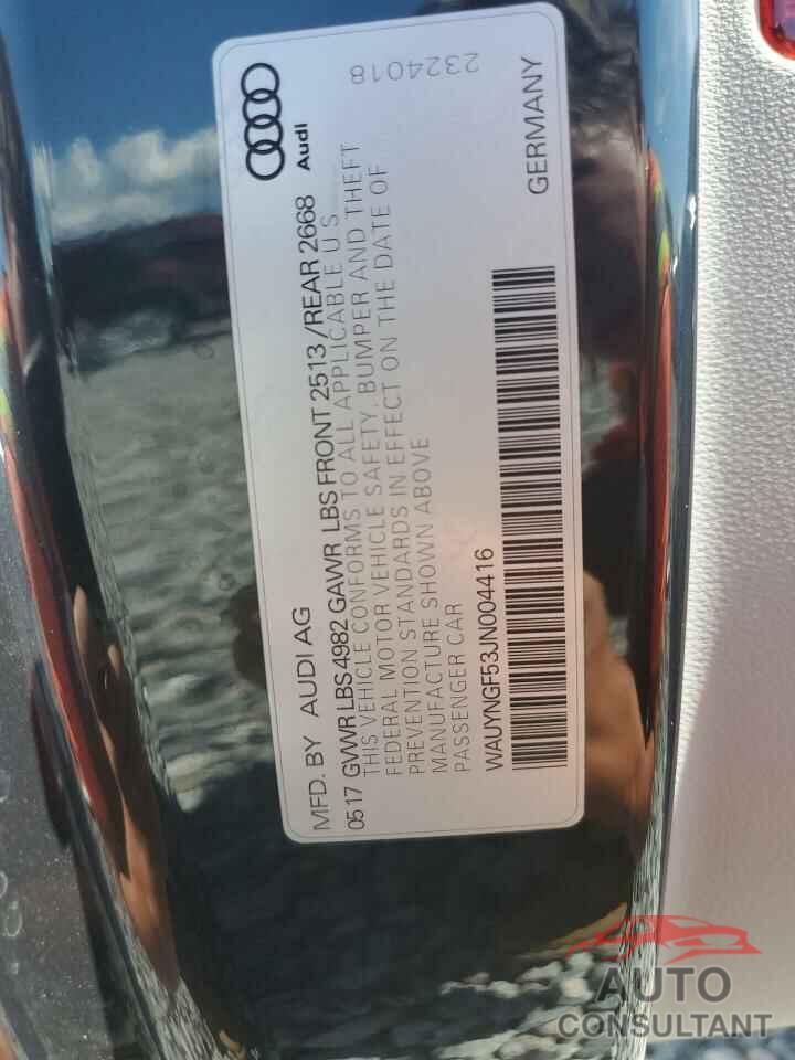 AUDI A5 2018 - WAUYNGF53JN004416