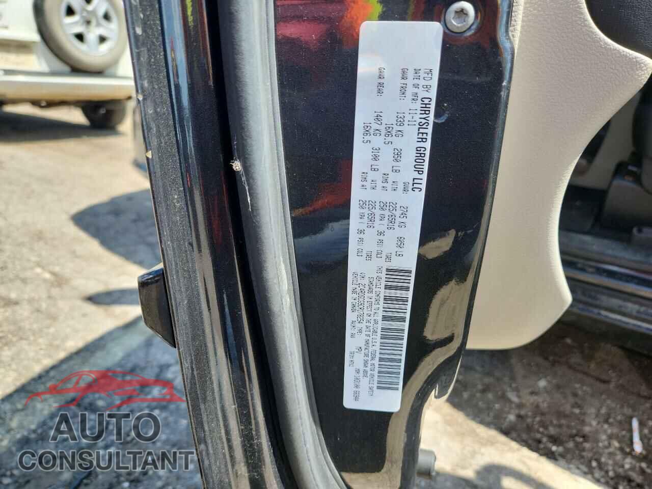DODGE CARAVAN 2012 - 2C4RDGCG9CR178254