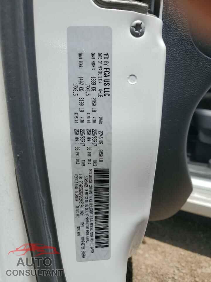DODGE CARAVAN 2016 - 2C4RDGBG7GR348134