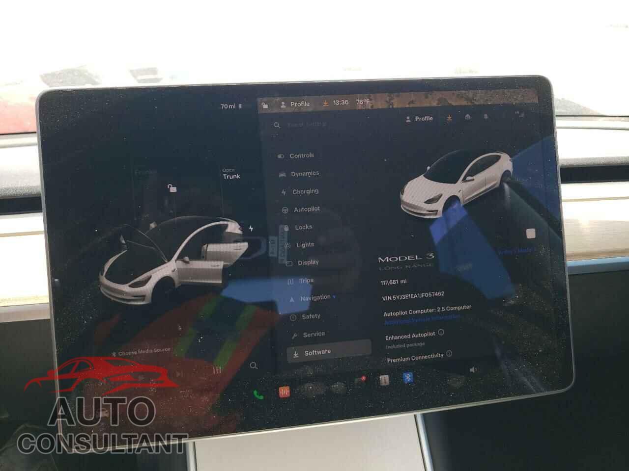 TESLA MODEL 3 2018 - 5YJ3E1EA1JF057462