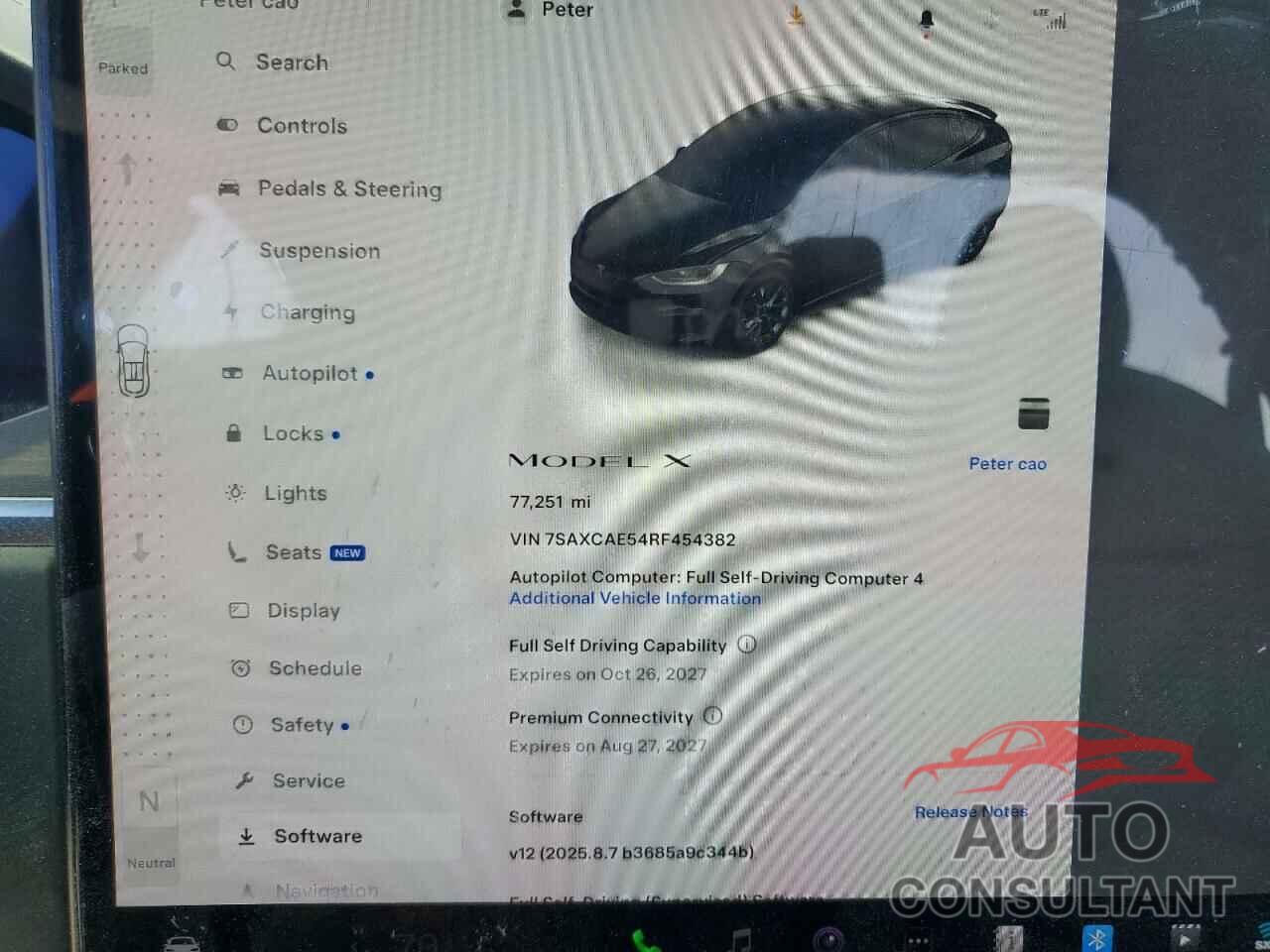 TESLA MODEL X 2024 - 7SAXCAE54RF454382