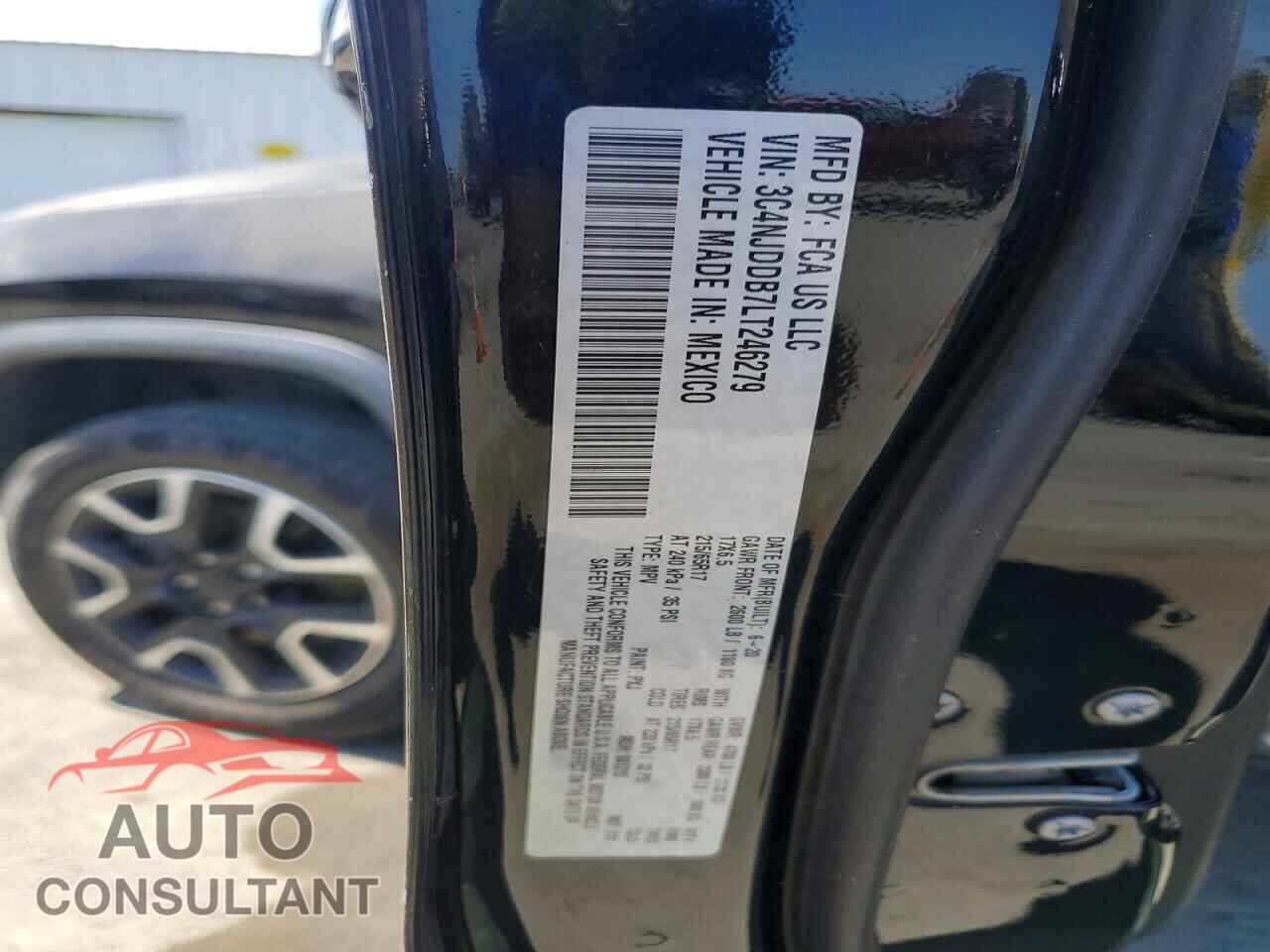 JEEP COMPASS 2020 - 3C4NJDDB7LT246279