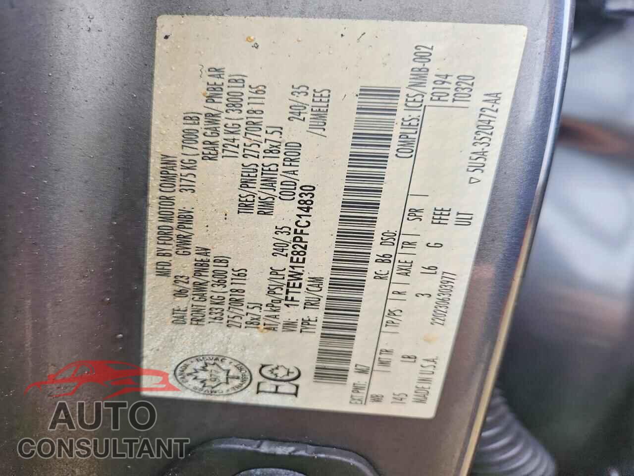 FORD F150 2023 - 1FTEW1E82PFC14830