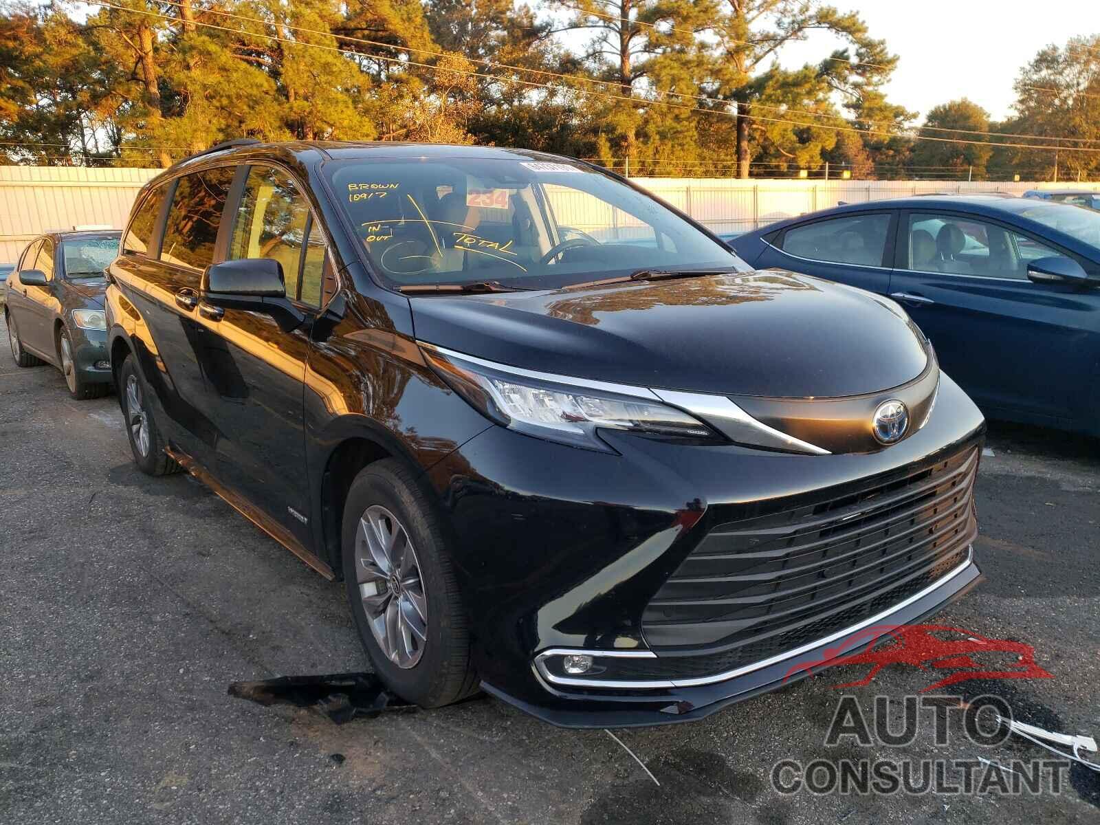 TOYOTA SIENNA 2021 - 5TDYRKEC5MS001297