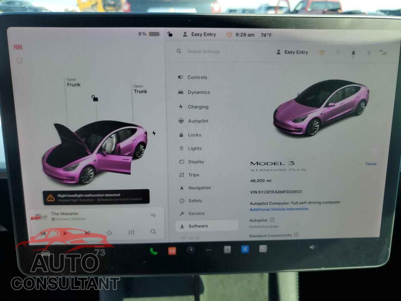 TESLA MODEL 3 2021 - 5YJ3E1EA8MF920603