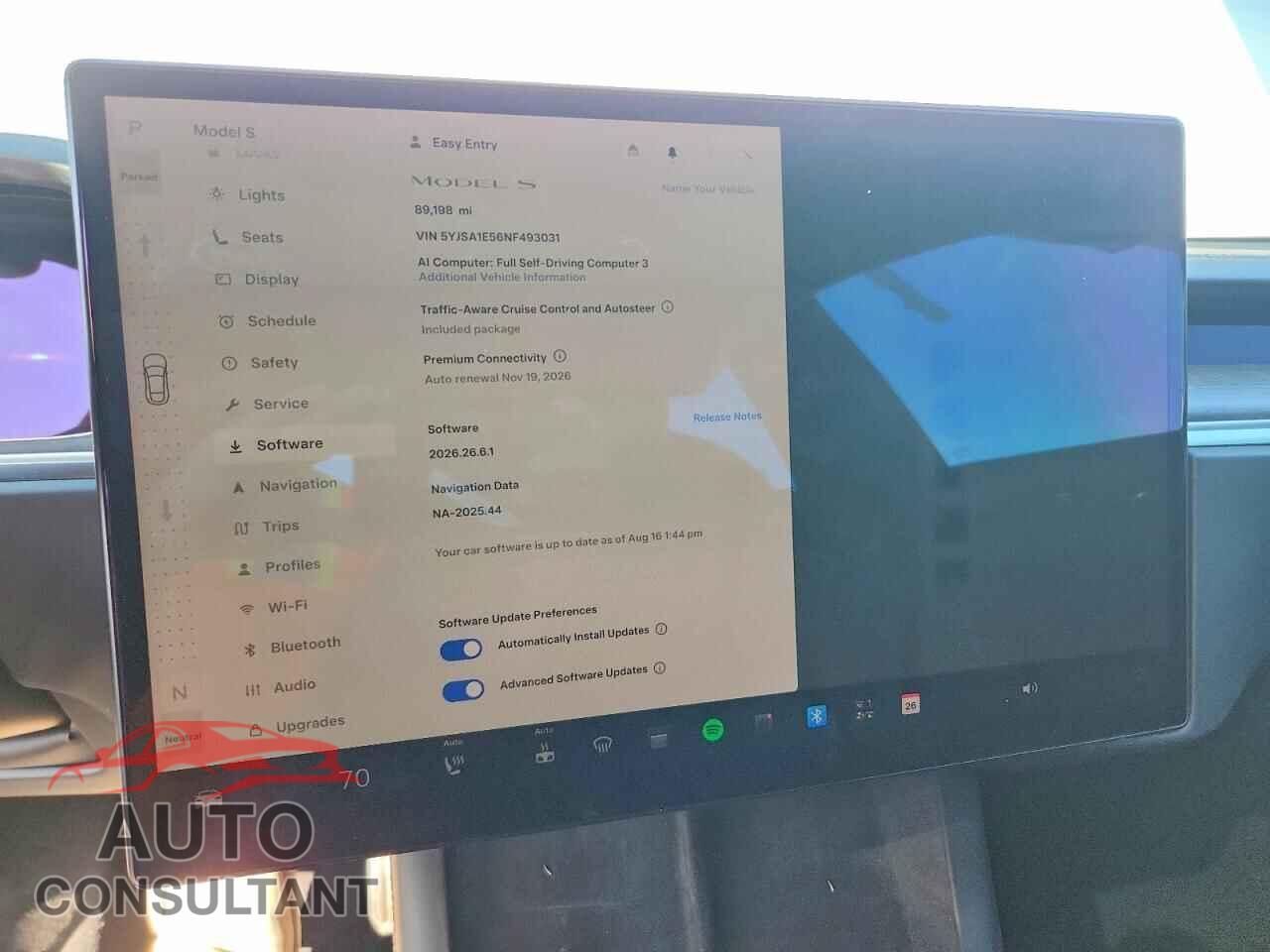 TESLA MODEL S 2022 - 5YJSA1E56NF493031