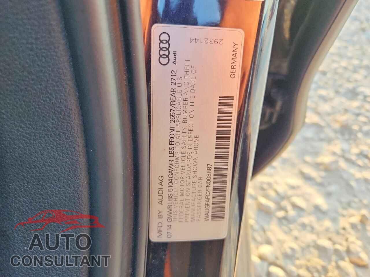 AUDI A6 2015 - WAUGFAFC2FN008887