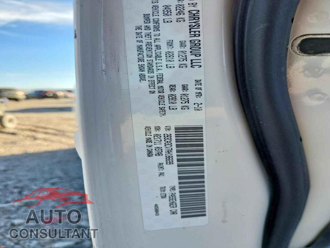 DODGE CHARGER 2010 - 2B3CA3CV7AH186699