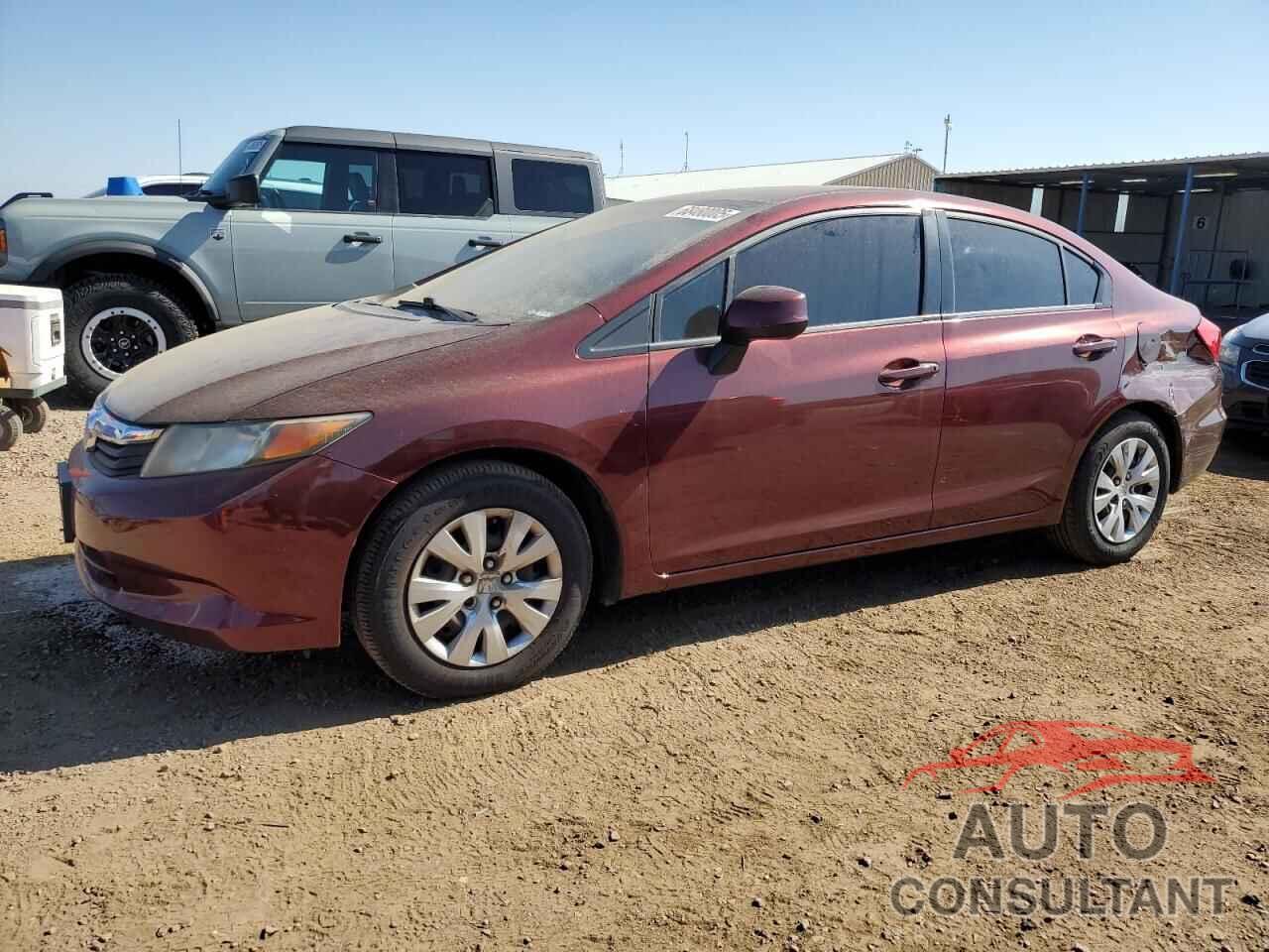 HONDA CIVIC 2012 - 19XFB2F54CE303619