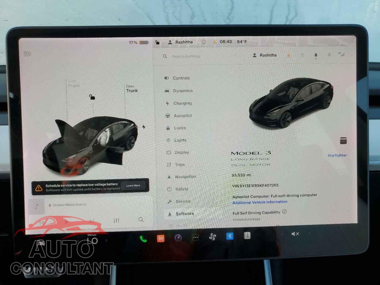 TESLA MODEL 3 2019 - 5YJ3E1EB5KF407265