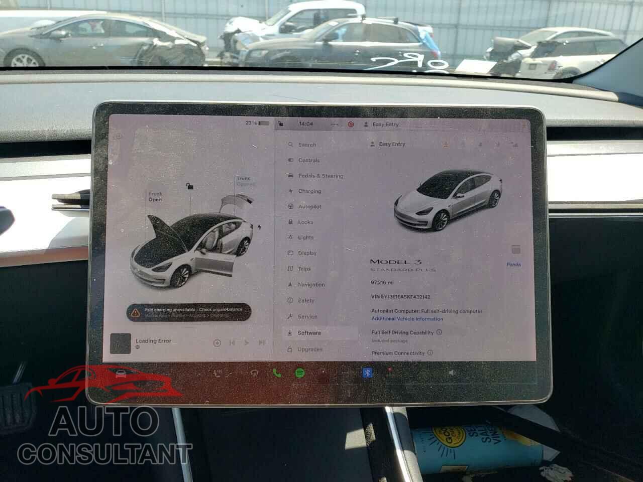 TESLA MODEL 3 2019 - 5YJ3E1EA5KF432142