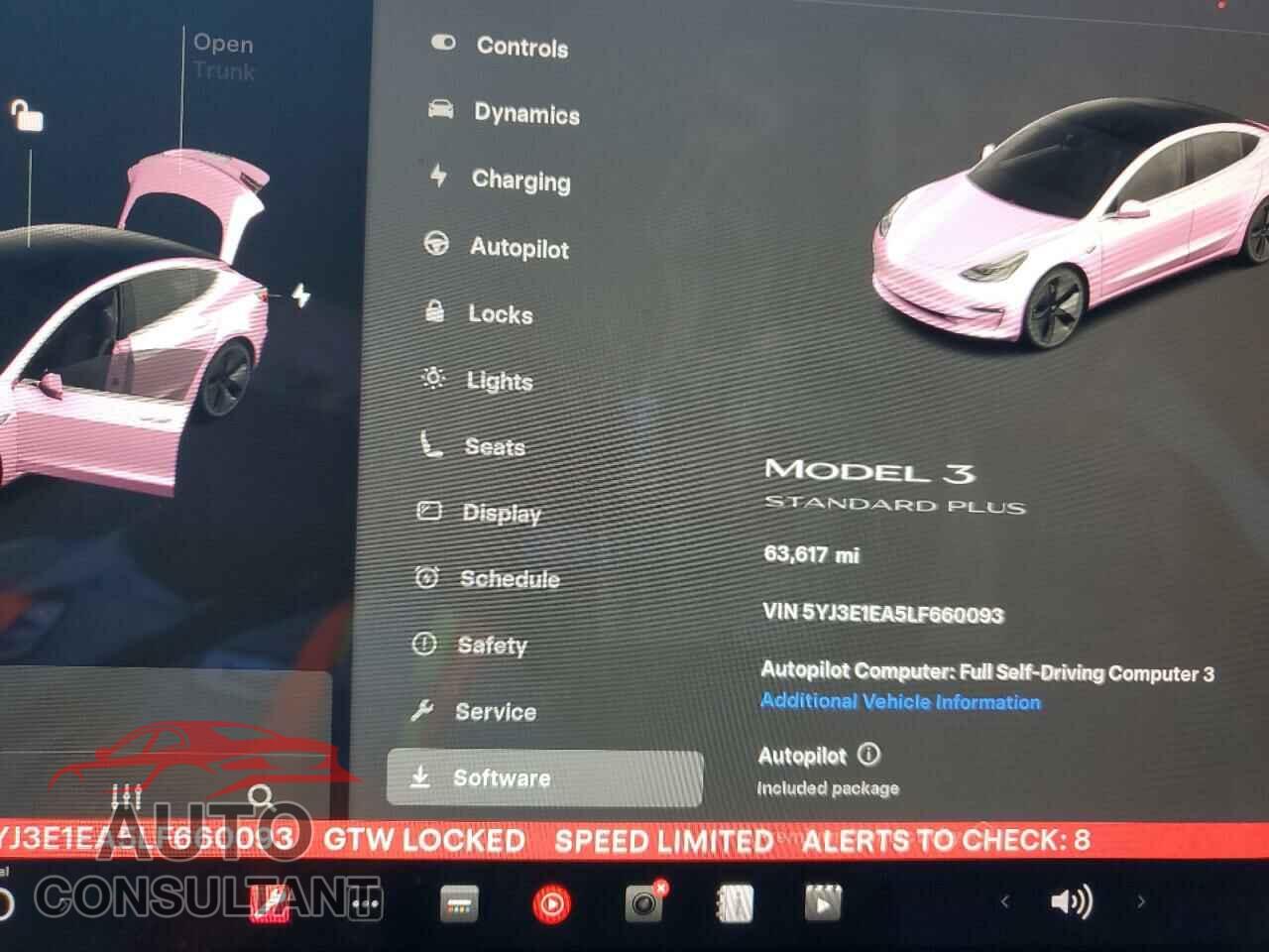 TESLA MODEL 3 2020 - 5YJ3E1EA5LF660093