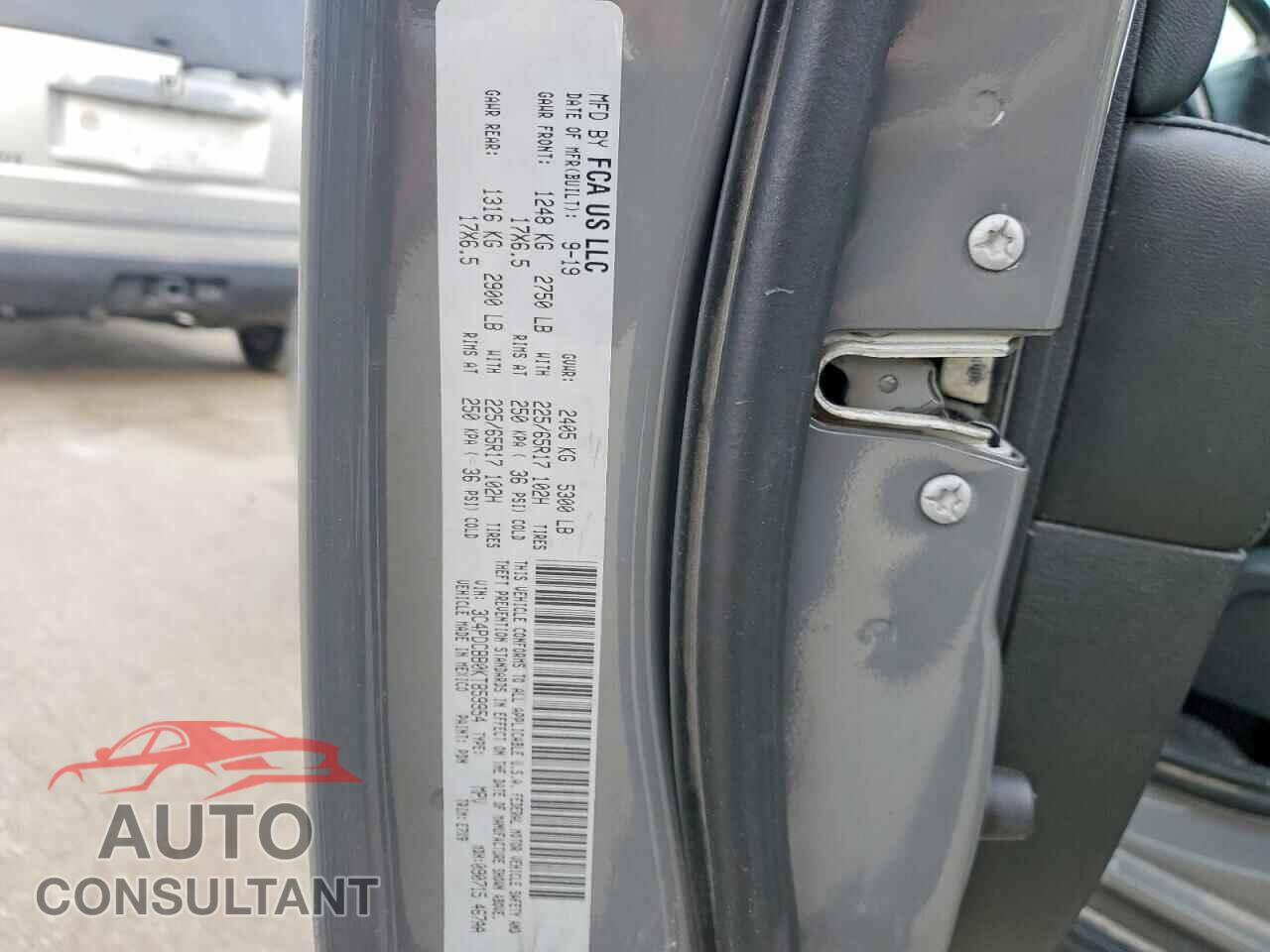 DODGE JOURNEY 2019 - 3C4PDCBB0KT859954