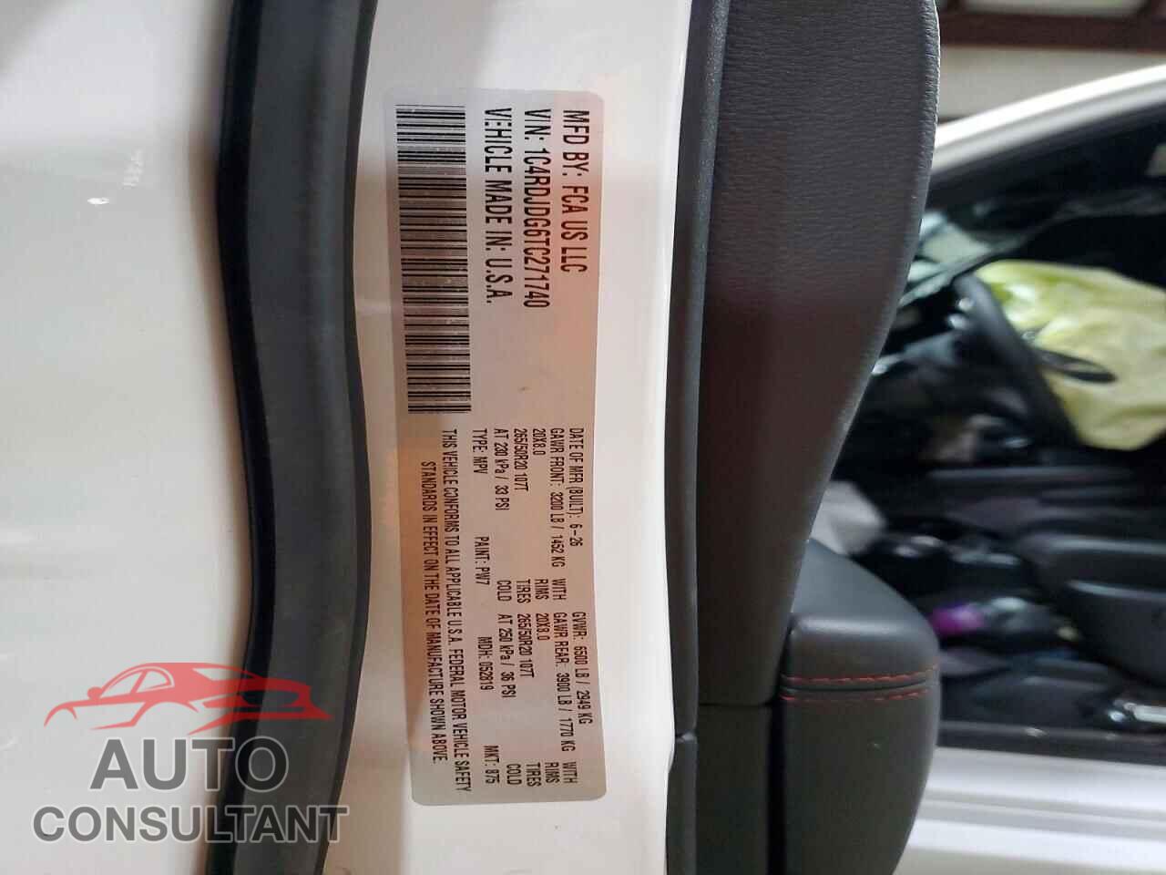 DODGE DURANGO 2026 - 1C4RDJDG6TC271740