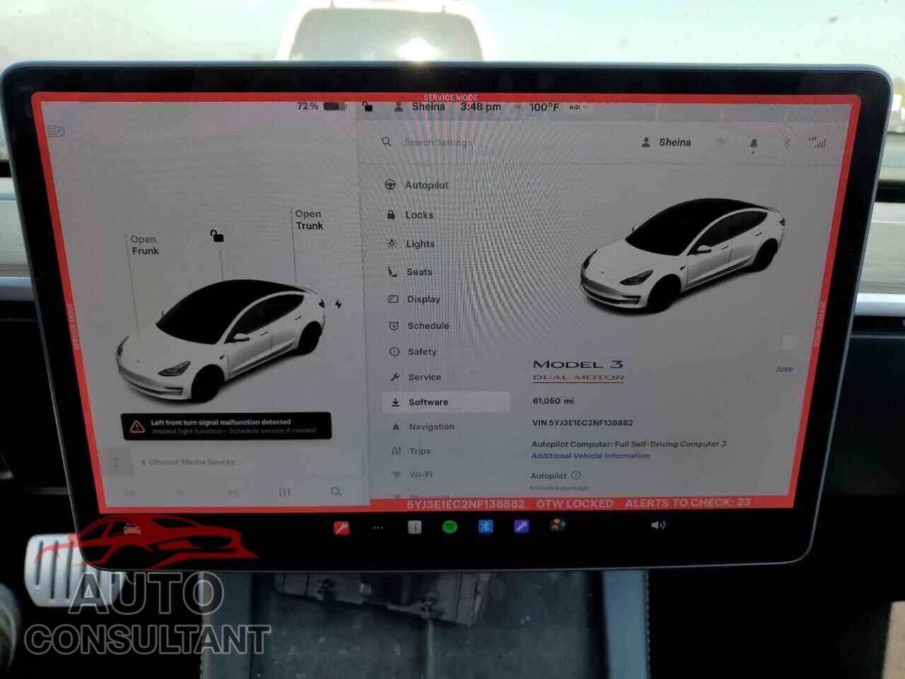 TESLA MODEL 3 2022 - 5YJ3E1EC2NF138882