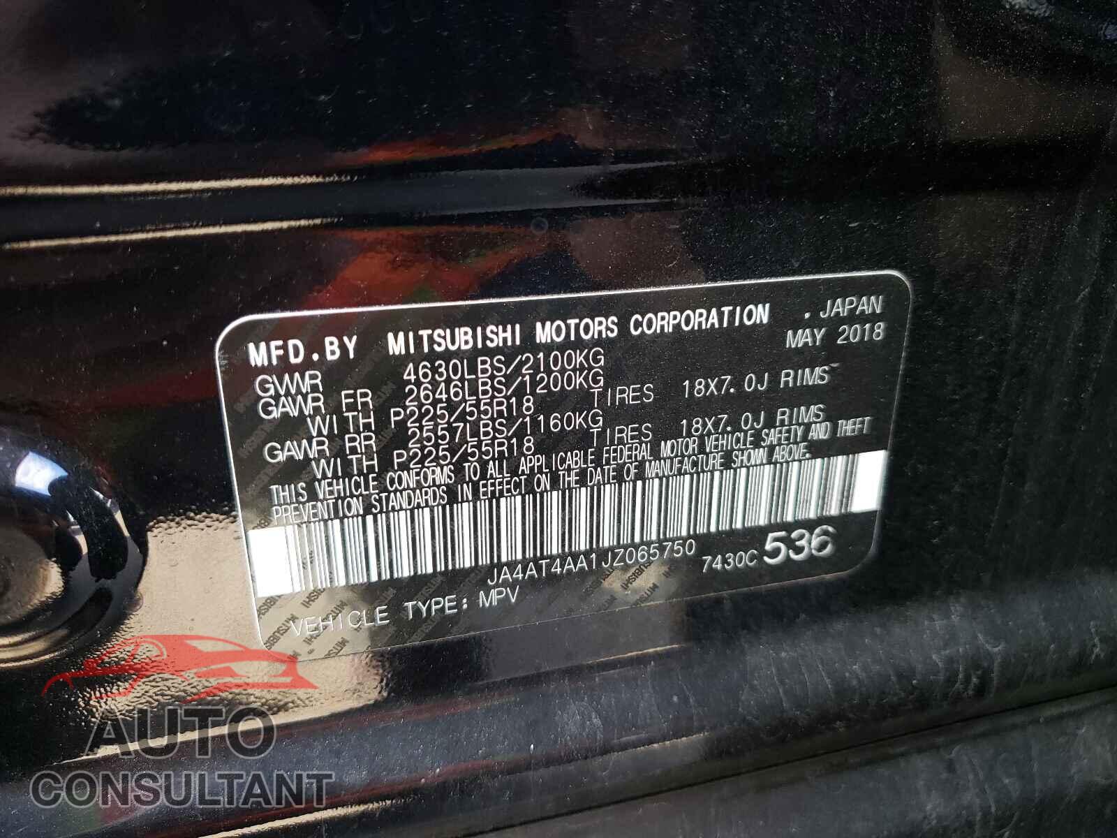 MITSUBISHI ECLIPSE 2018 - JA4AT4AA1JZ065750