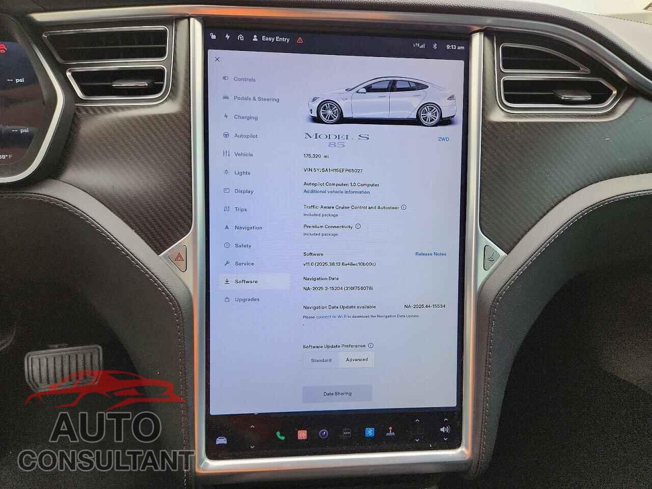 TESLA MODEL S 2014 - 5YJSA1H15EFP65027