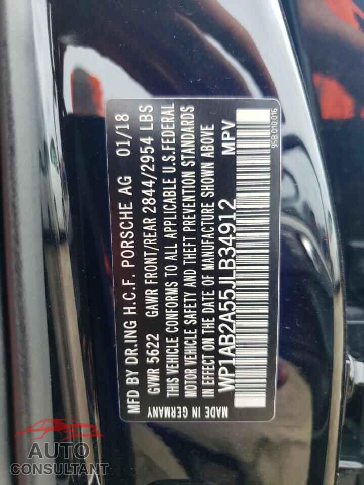 PORSCHE MACAN 2018 - WP1AB2A55JLB34912