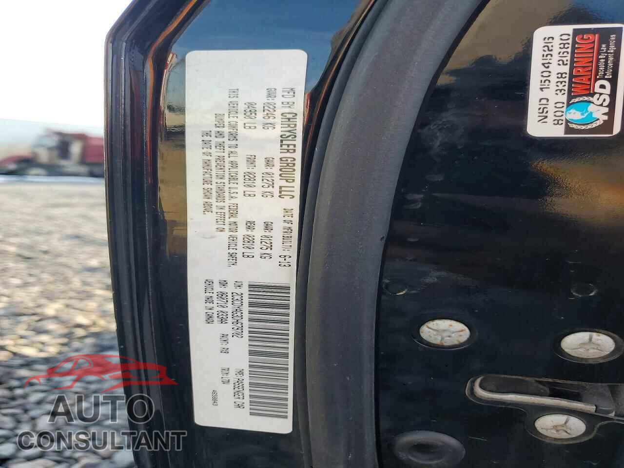 DODGE CHALLENGER 2013 - 2C3CDYAG3DH679702
