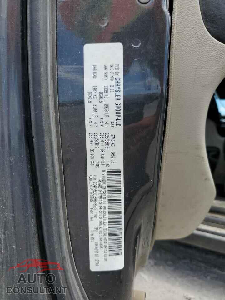 DODGE CARAVAN 2011 - 2D4RN5DG1BR678555