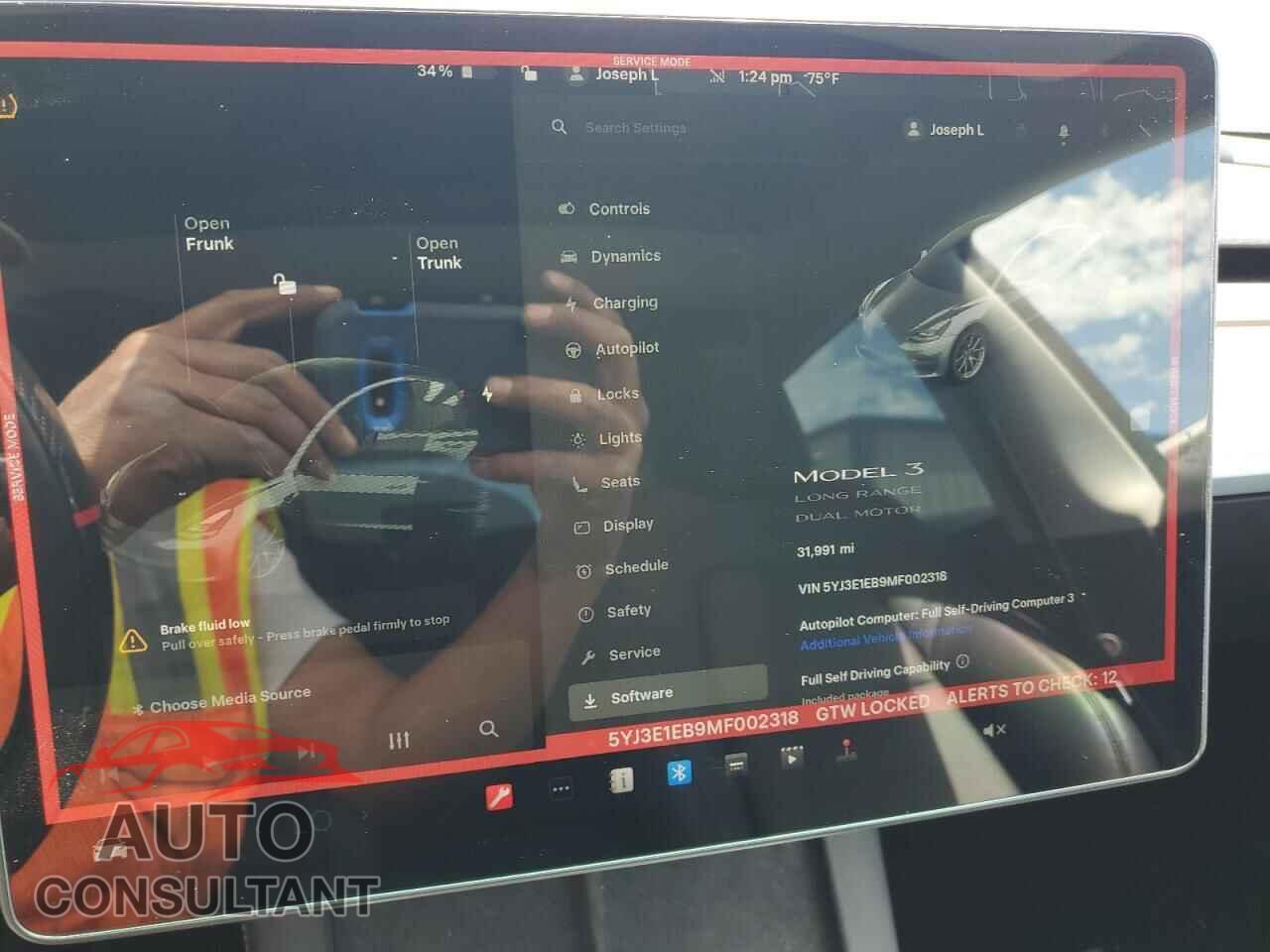 TESLA MODEL 3 2021 - 5YJ3E1EB9MF002318