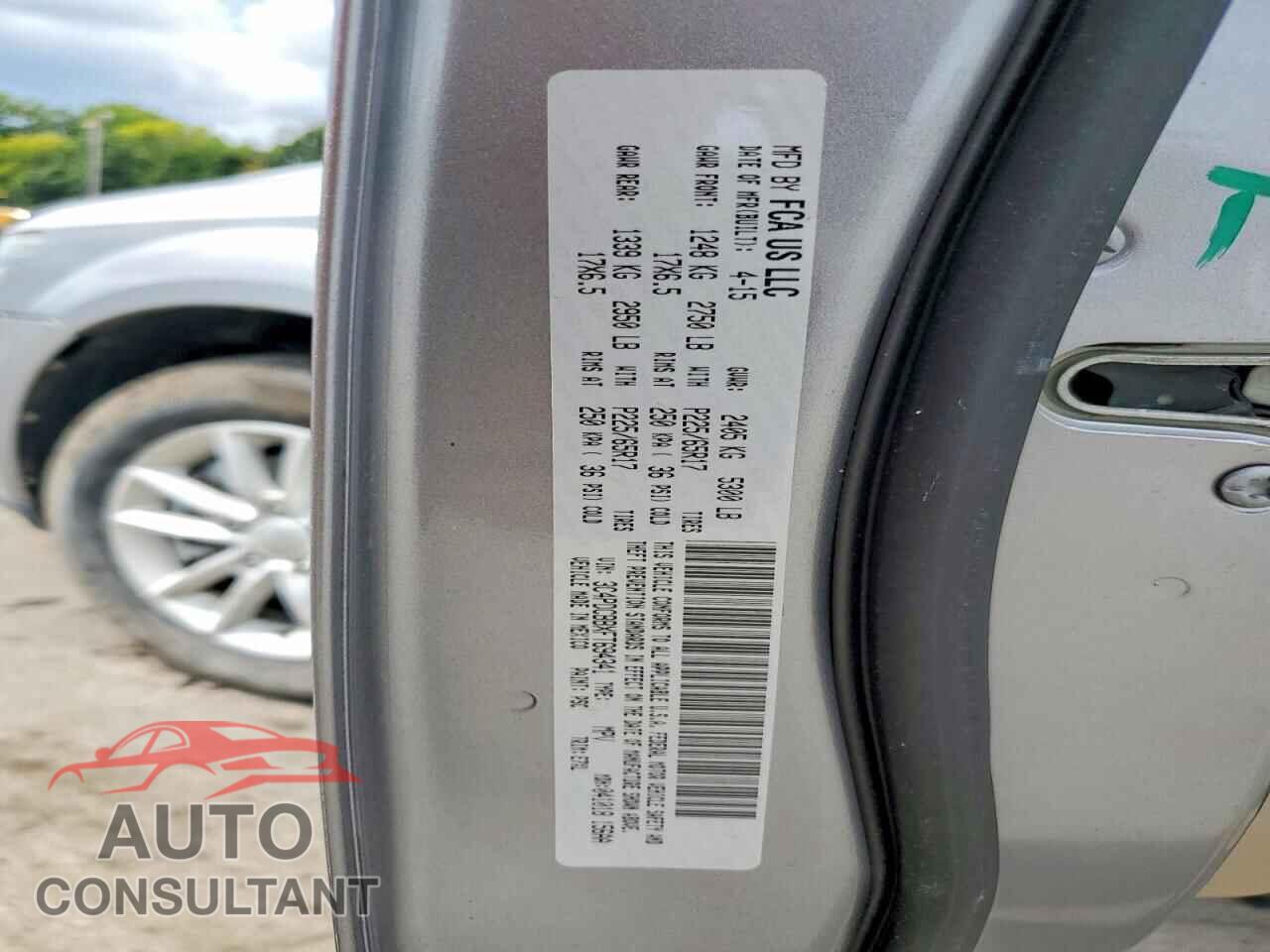 DODGE JOURNEY 2015 - 3C4PDCBBXFT694341