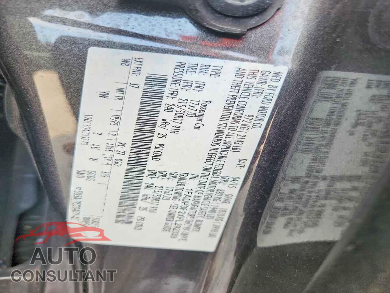 FORD FOCUS 2015 - 1FADP3F2XFL292339